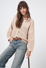 REPEAT CASHMERE Crocheted Cardi