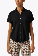 Elliott Lauren Button Front Tee W/Collar