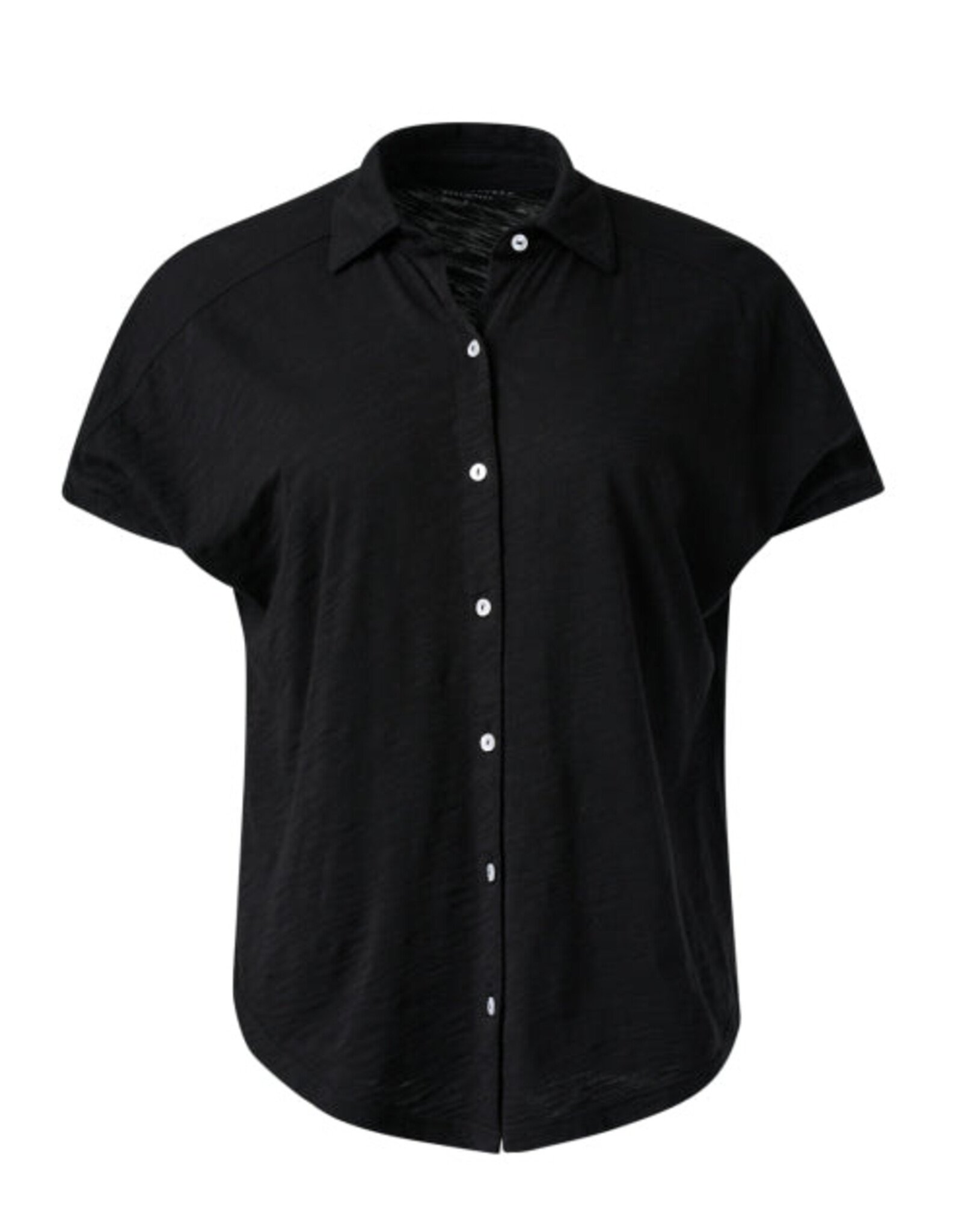 Elliott Lauren Button Front Tee W/Collar