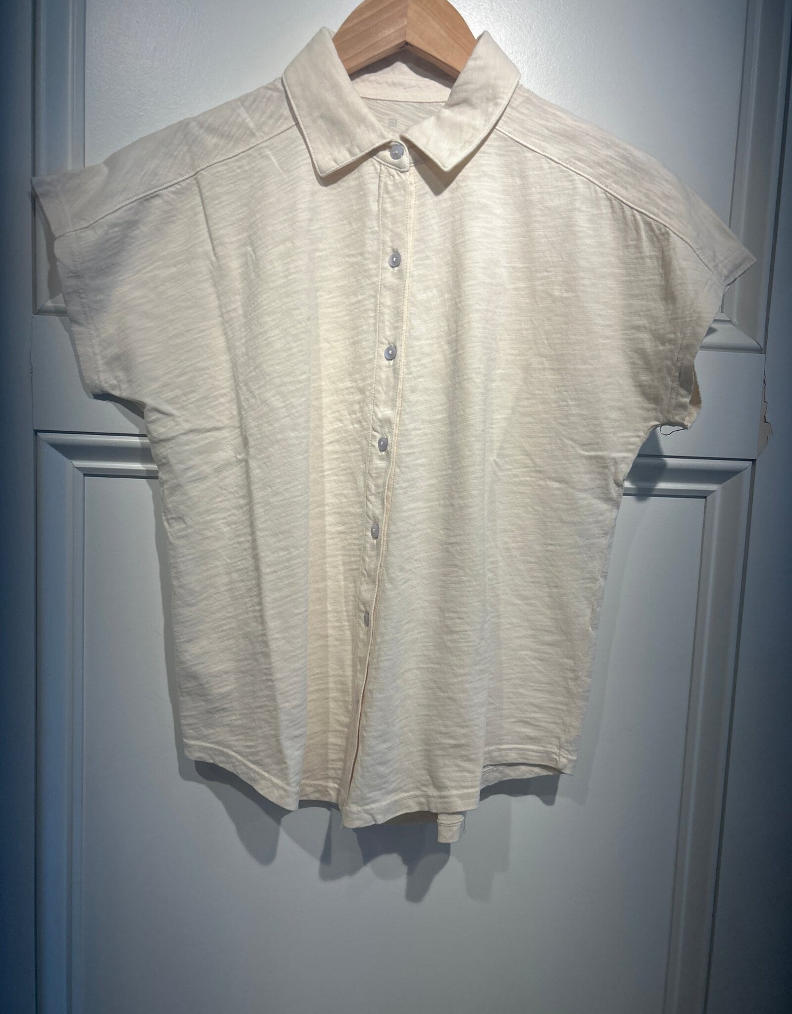 Elliott Lauren Button Front Tee W/Collar