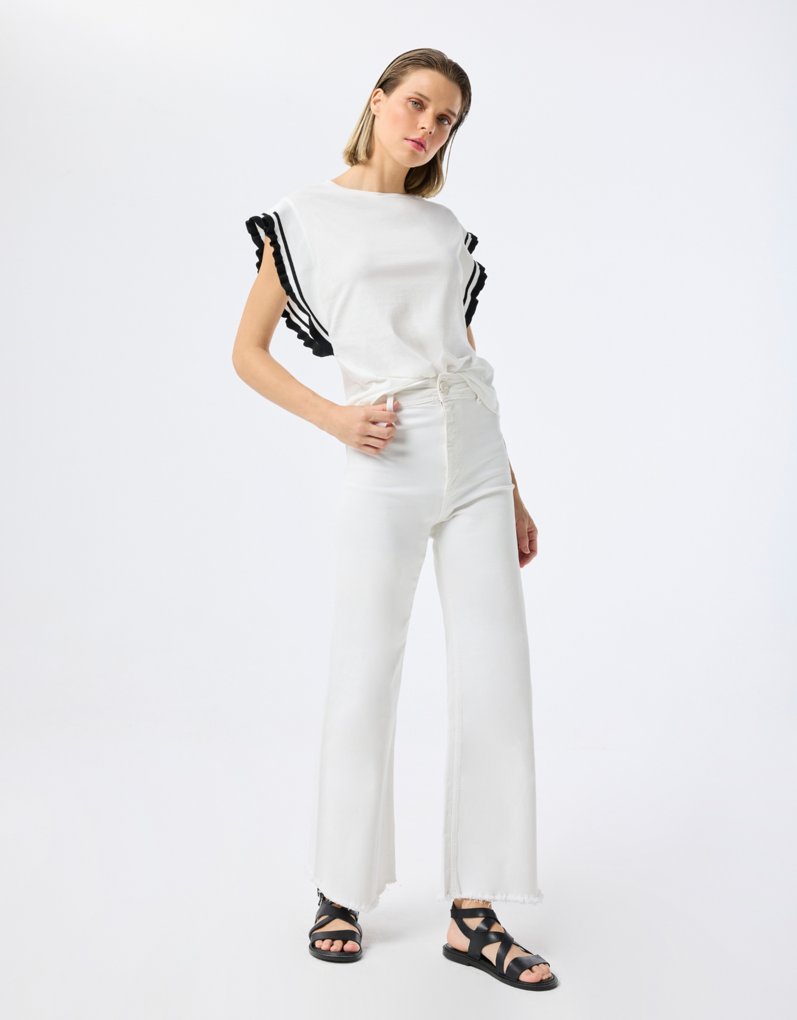 Leo & Ugo Maeva Ruffle Tee