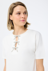 Leo & Ugo Matilda Beaded Bow Tie Top