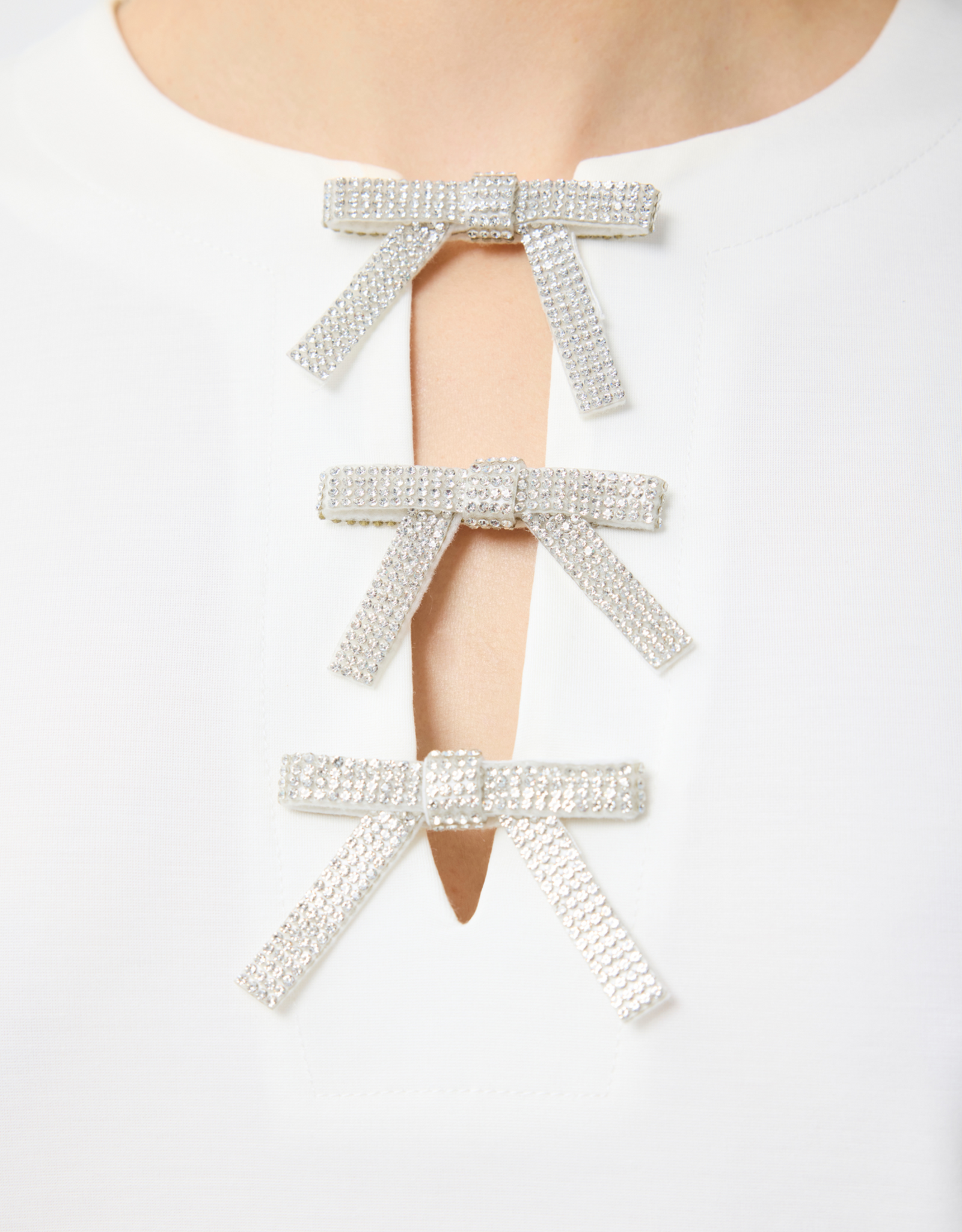 Leo & Ugo Matilda Beaded Bow Tie Top
