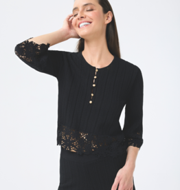Leo & Ugo Lucie Crocheted Button Top