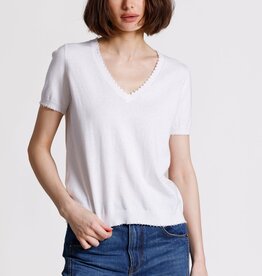 MINNIE ROSE V Tee Cotton Cashmere