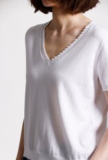 MINNIE ROSE V Tee Cotton Cashmere