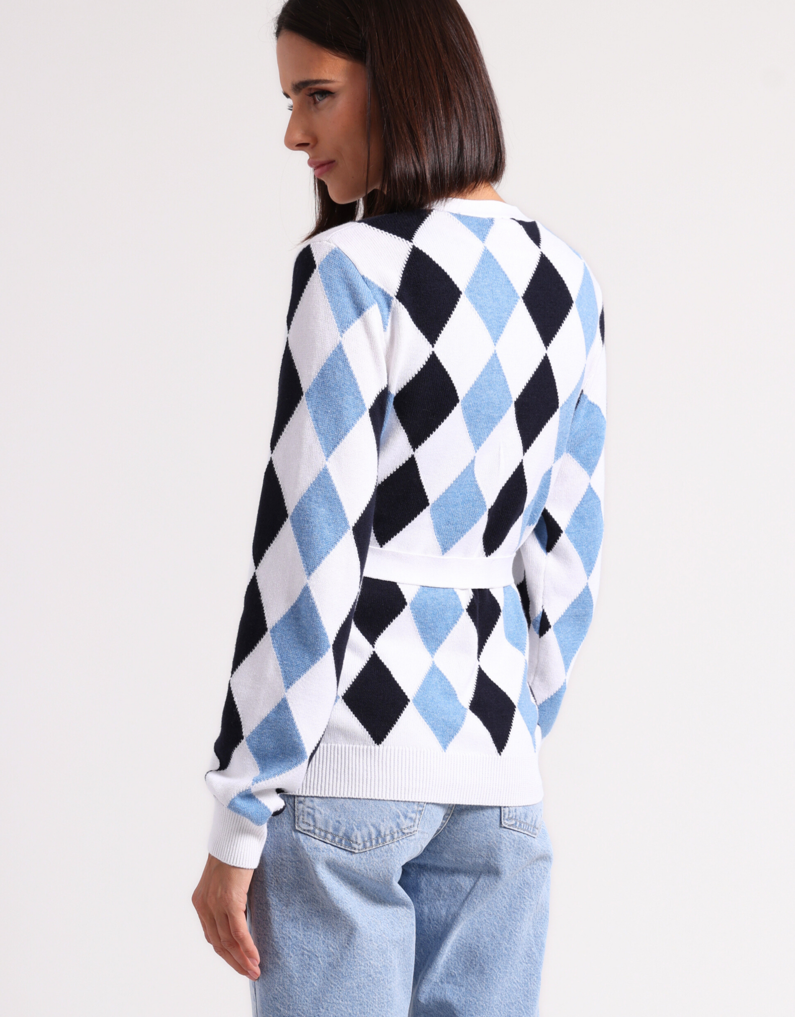 MINNIE ROSE Argyle Cardi
