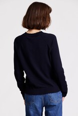 MINNIE ROSE Ctn Cash Frayed Edge Crew