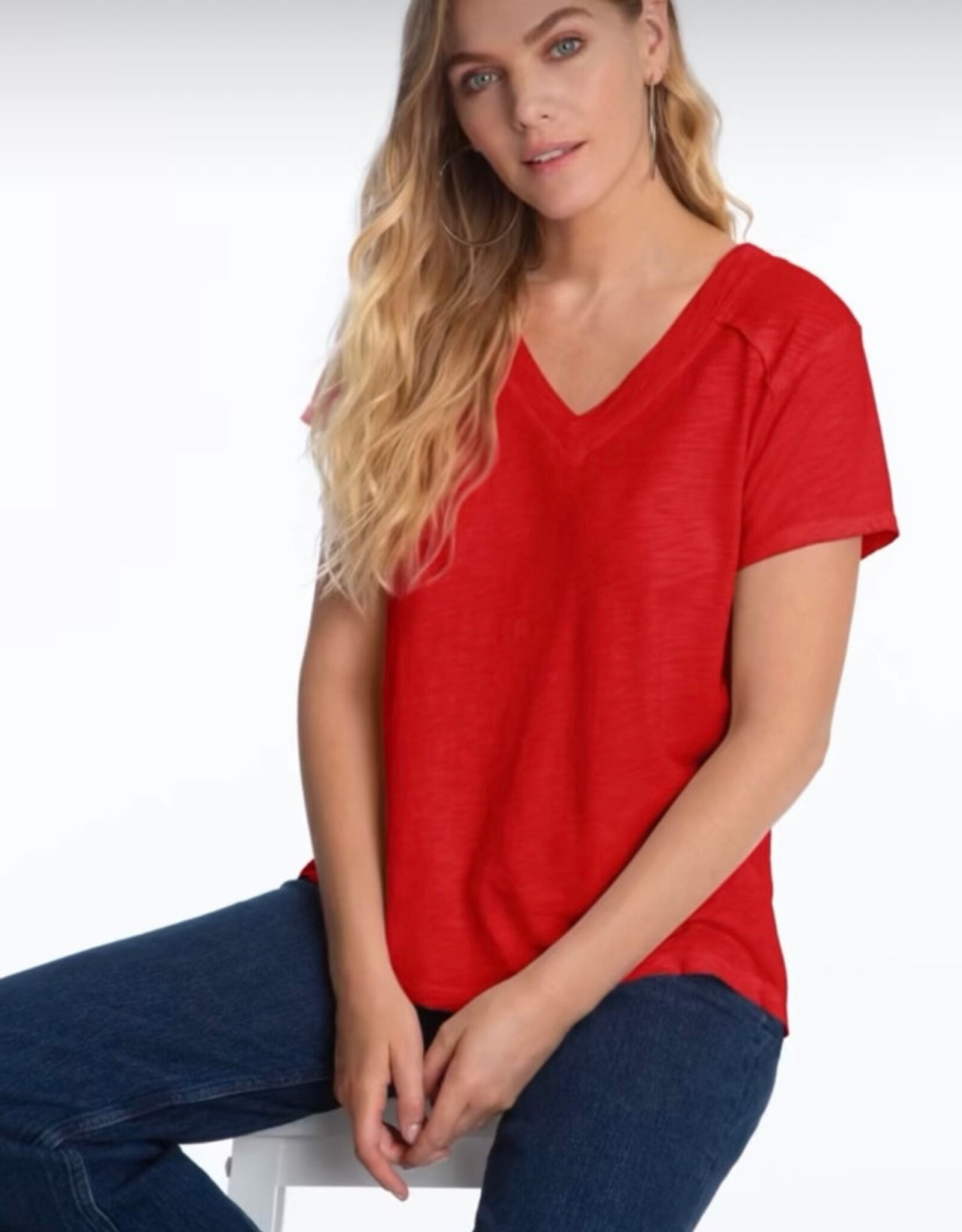 Elliott Lauren Short Sleeve VNeck Tee