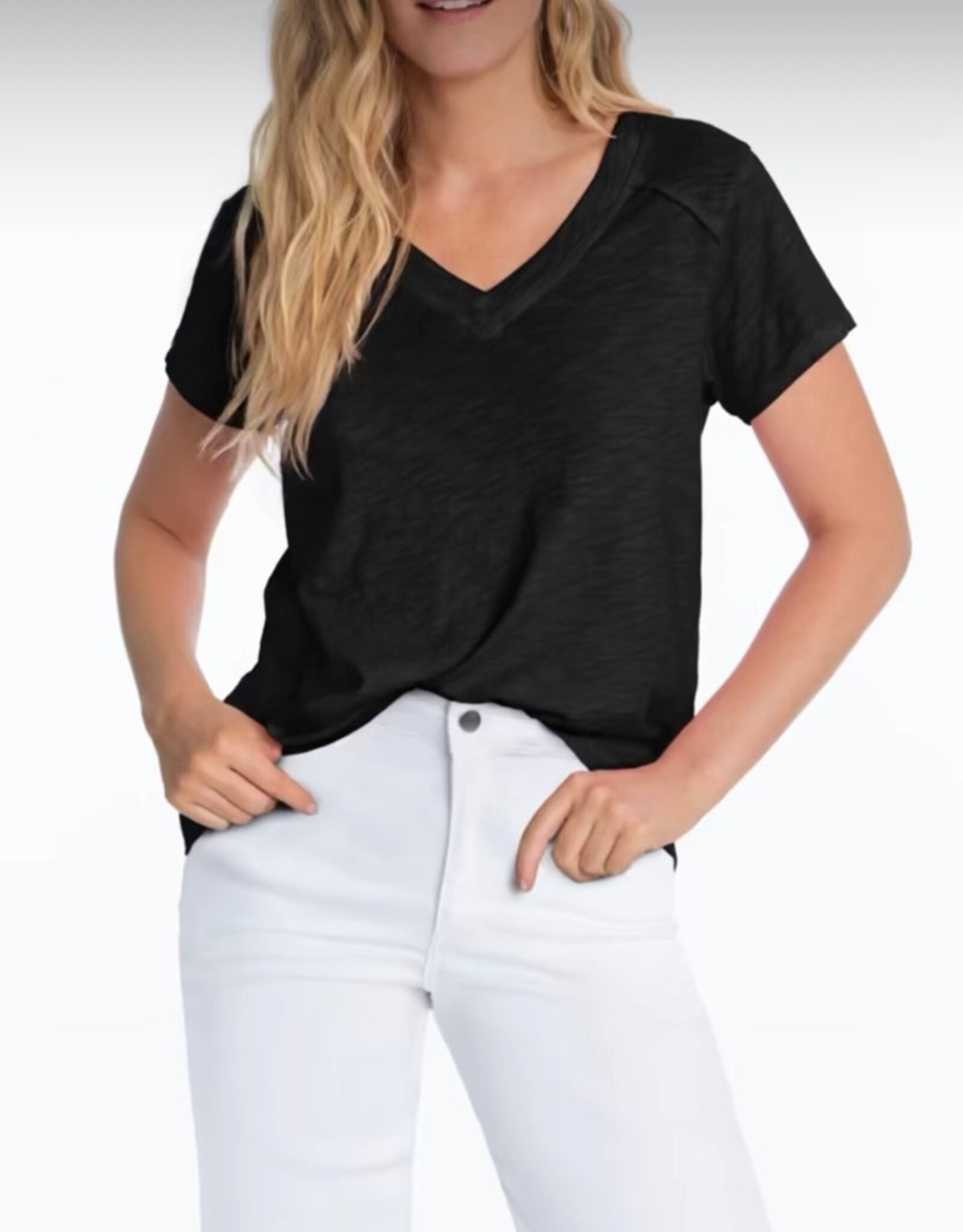 Elliott Lauren Short Sleeve VNeck Tee
