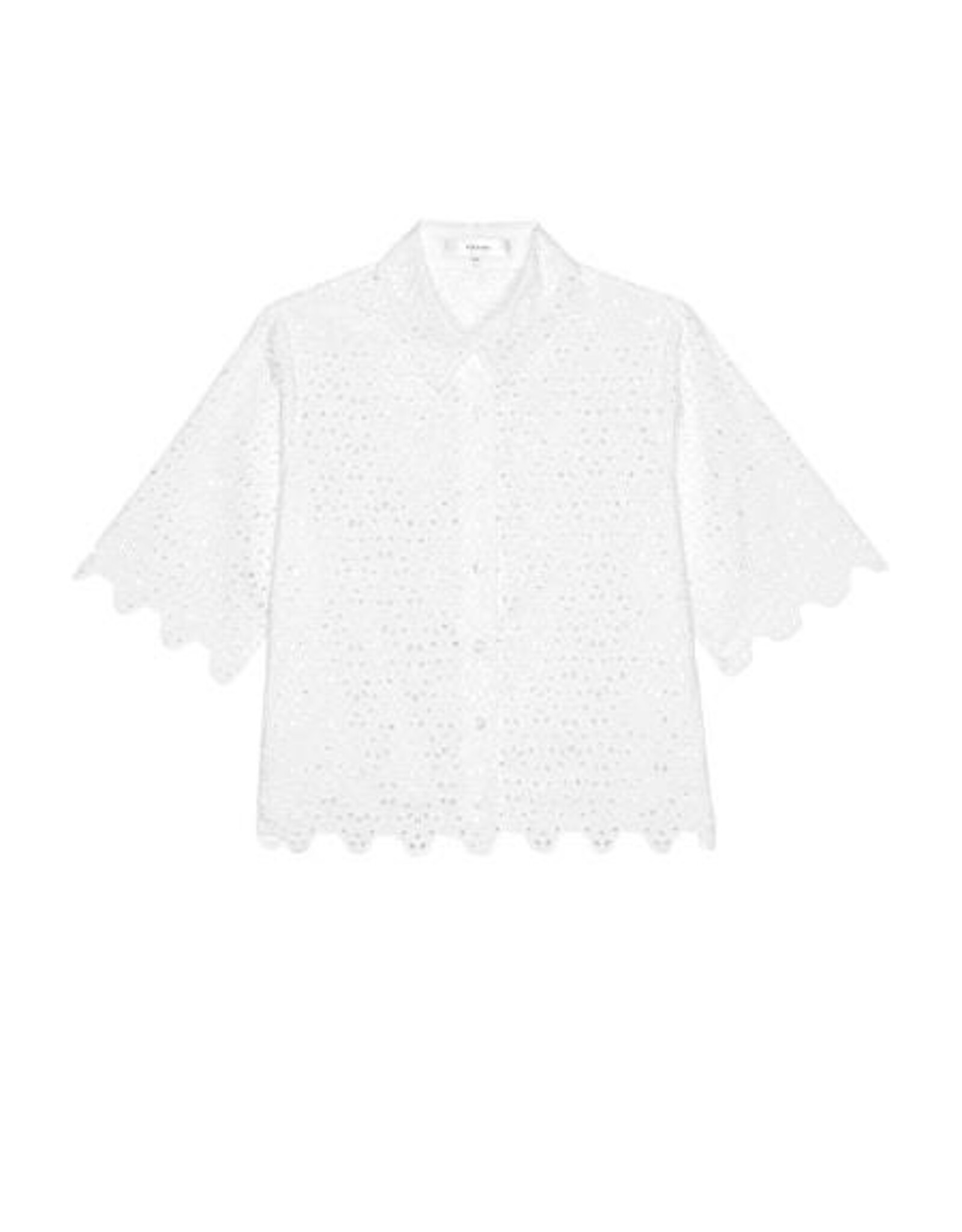 FRAME The Deco Eyelet Top