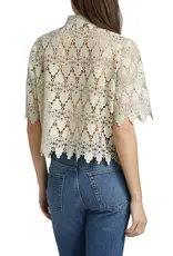 FRAME The Lace Button Up Shirt