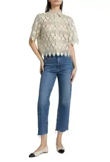FRAME The Lace Button Up Shirt