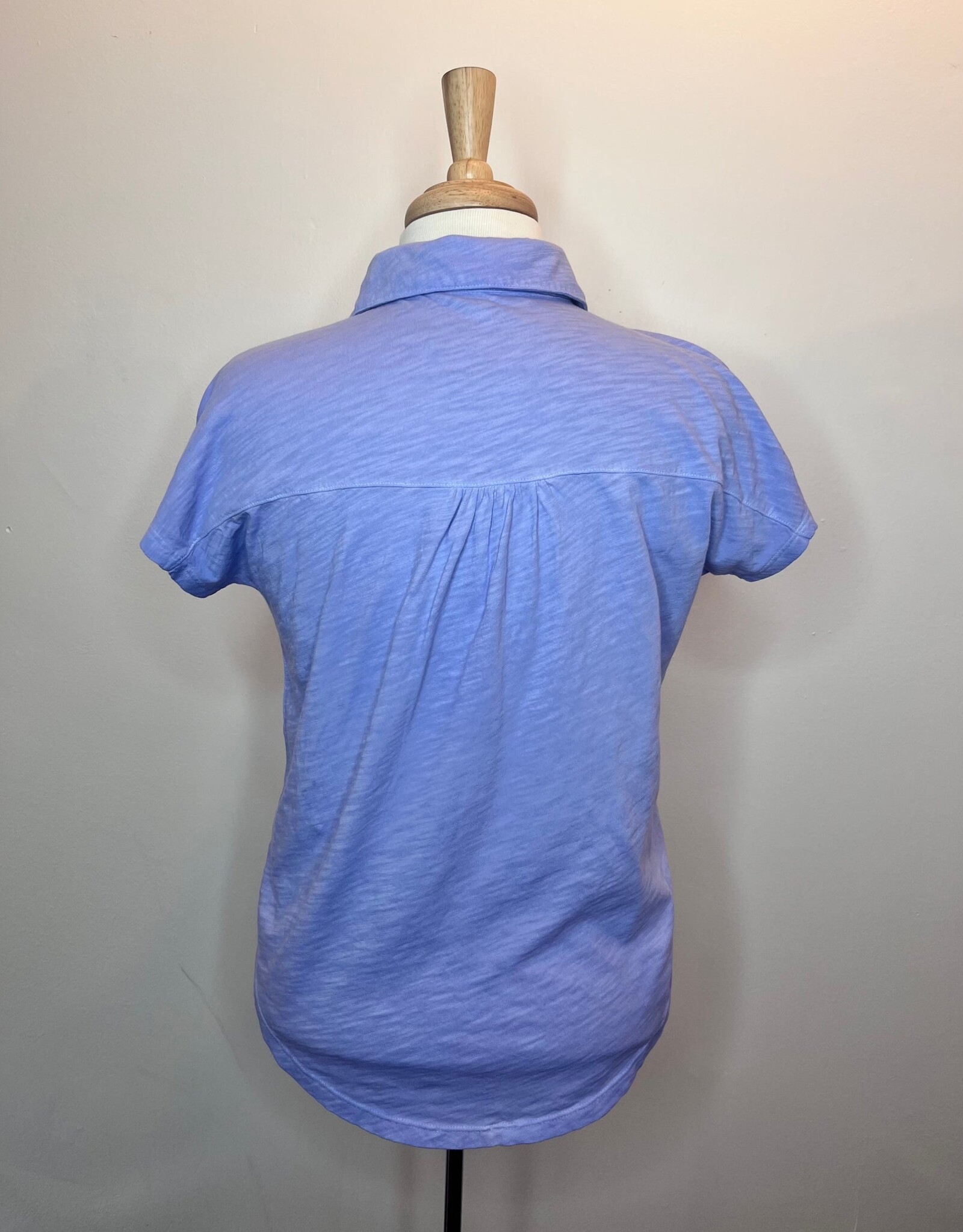 Elliott Lauren Button Front Tee W/Collar