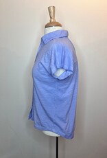 Elliott Lauren Button Front Tee W/Collar