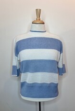 Elliott Lauren Bliss Elbow Sleeve Stripe Top
