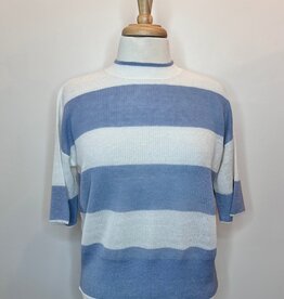 Elliott Lauren Bliss Elbow Sleeve Stripe Top