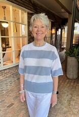 Elliott Lauren Bliss Elbow Sleeve Stripe Top