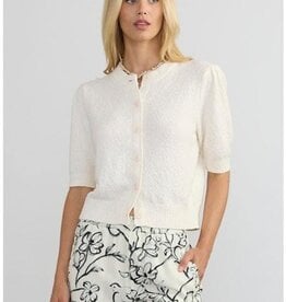 Margaret O'Leary Pleat Sleeve Cardi