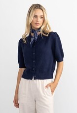 Margaret O'Leary Pleat Sleeve Cardi