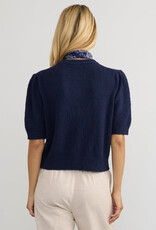 Margaret O'Leary Pleat Sleeve Cardi