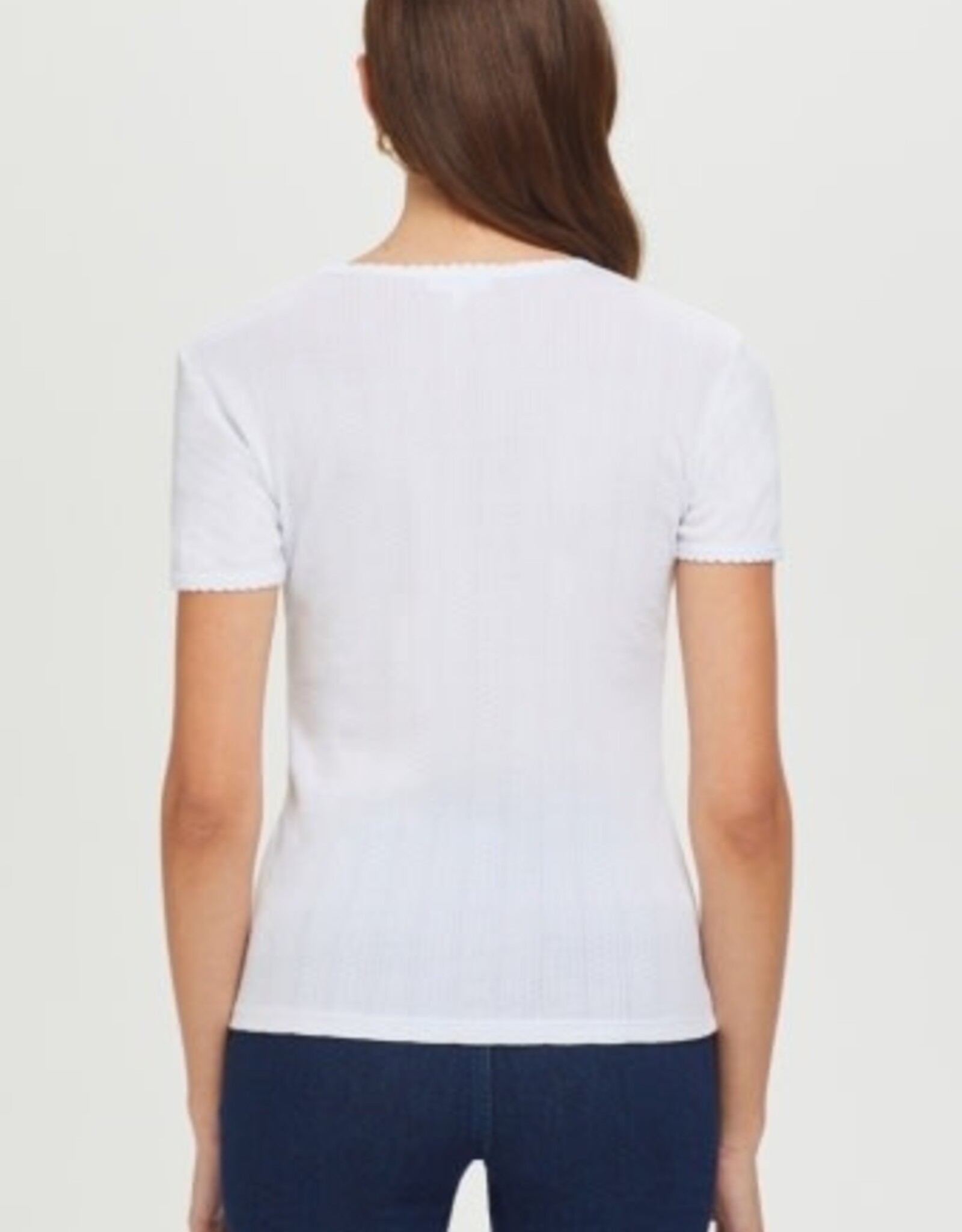Goldie tees S/S POINTELLE TEE