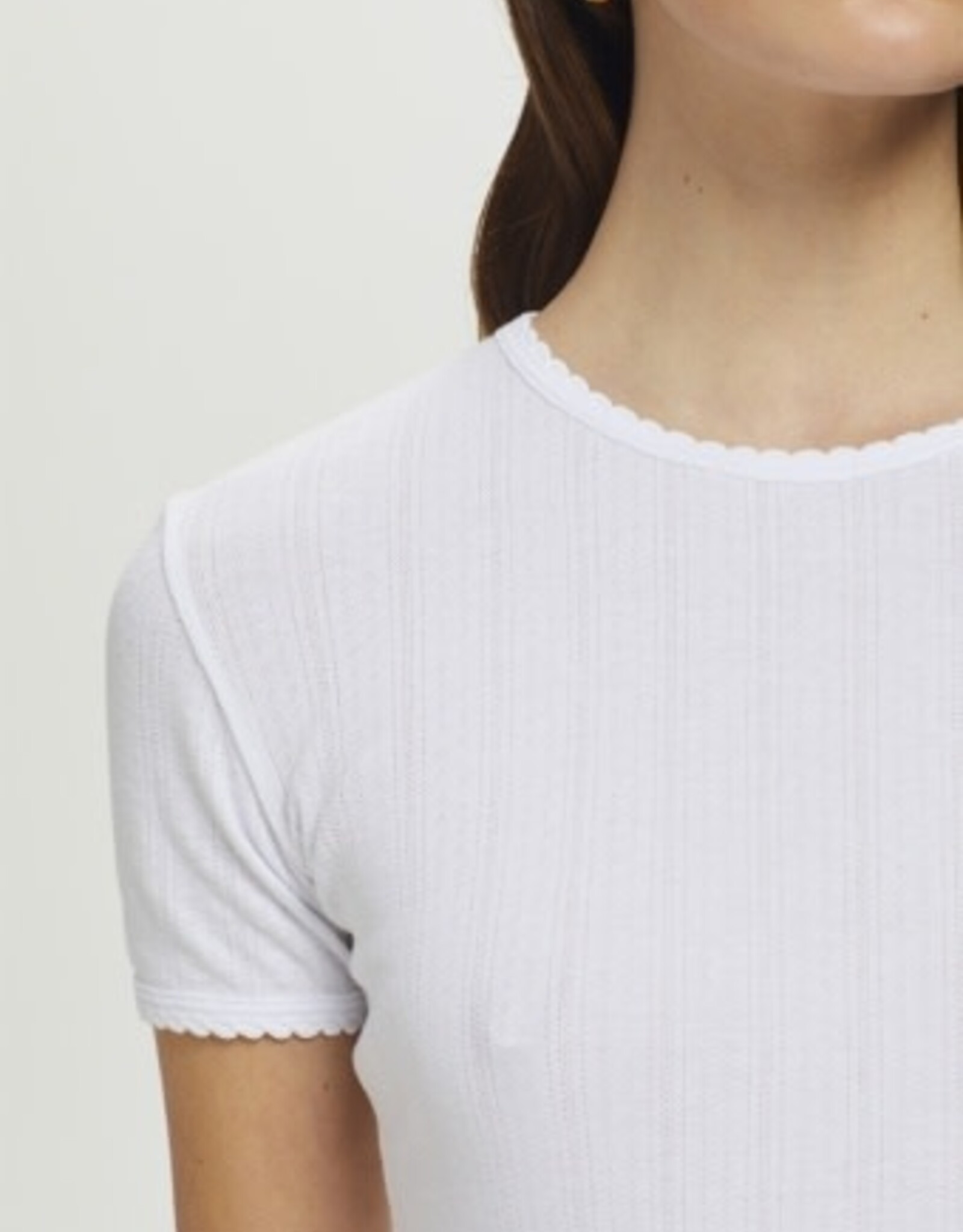 Goldie tees S/S POINTELLE TEE