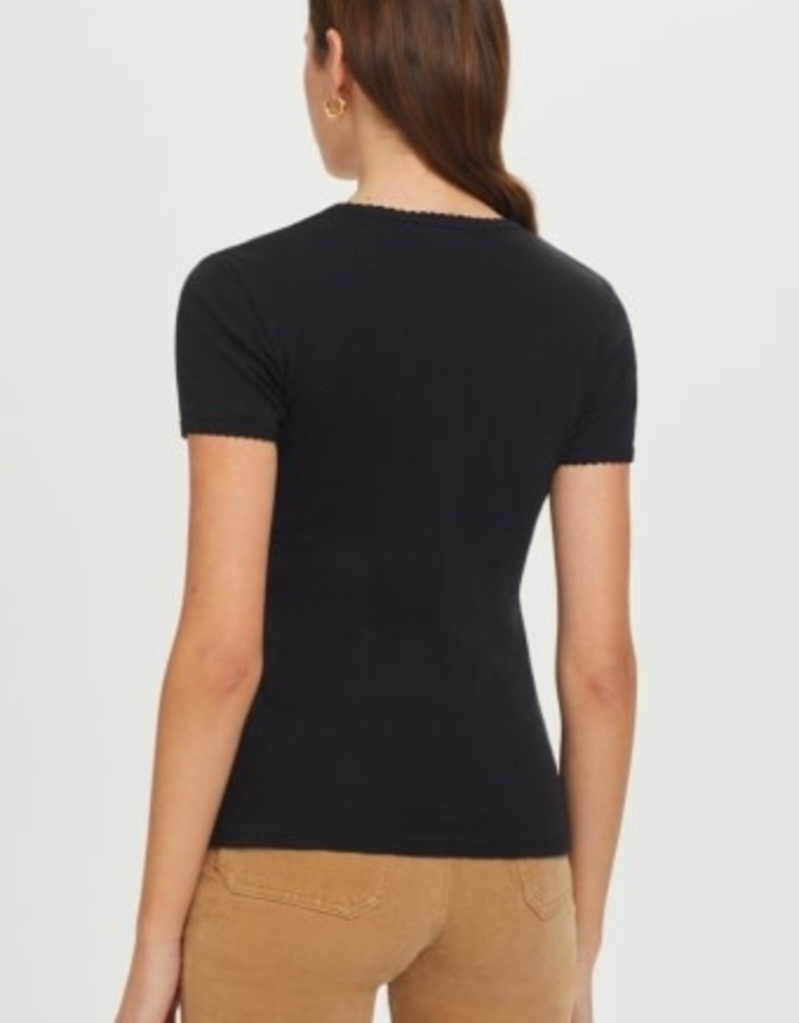 Goldie tees S/S POINTELLE TEE