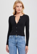 Goldie tees L/S POINTELLE CROP CARDI