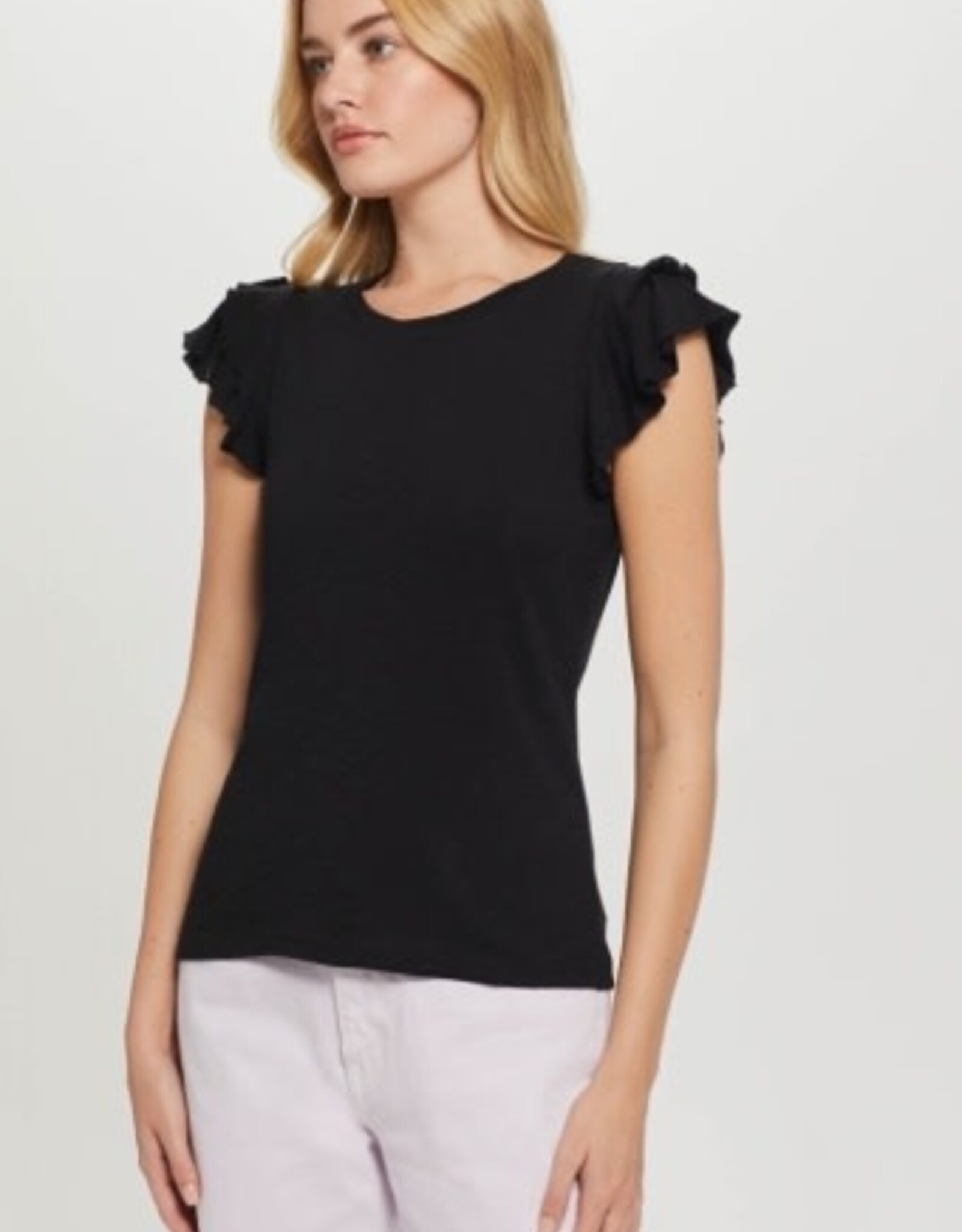 Goldie tees RUFFLE SLEEVE TEE