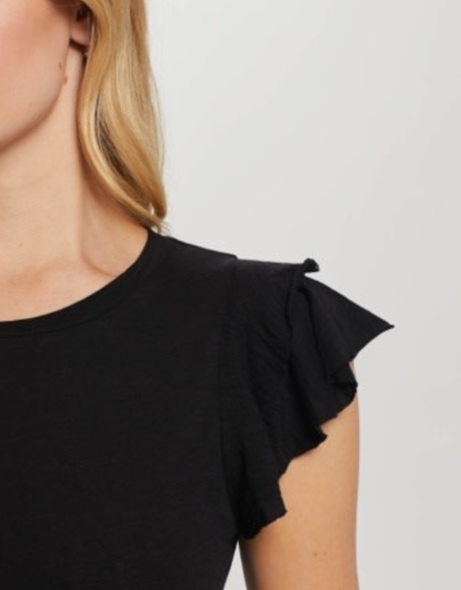 Goldie tees RUFFLE SLEEVE TEE