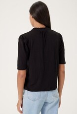 Goldie tees RUFFLE NECK HALF SLV TOP