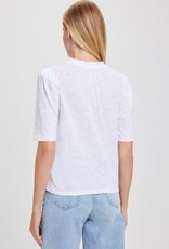 Goldie tees RUFFLE NECK HALF SLV TOP