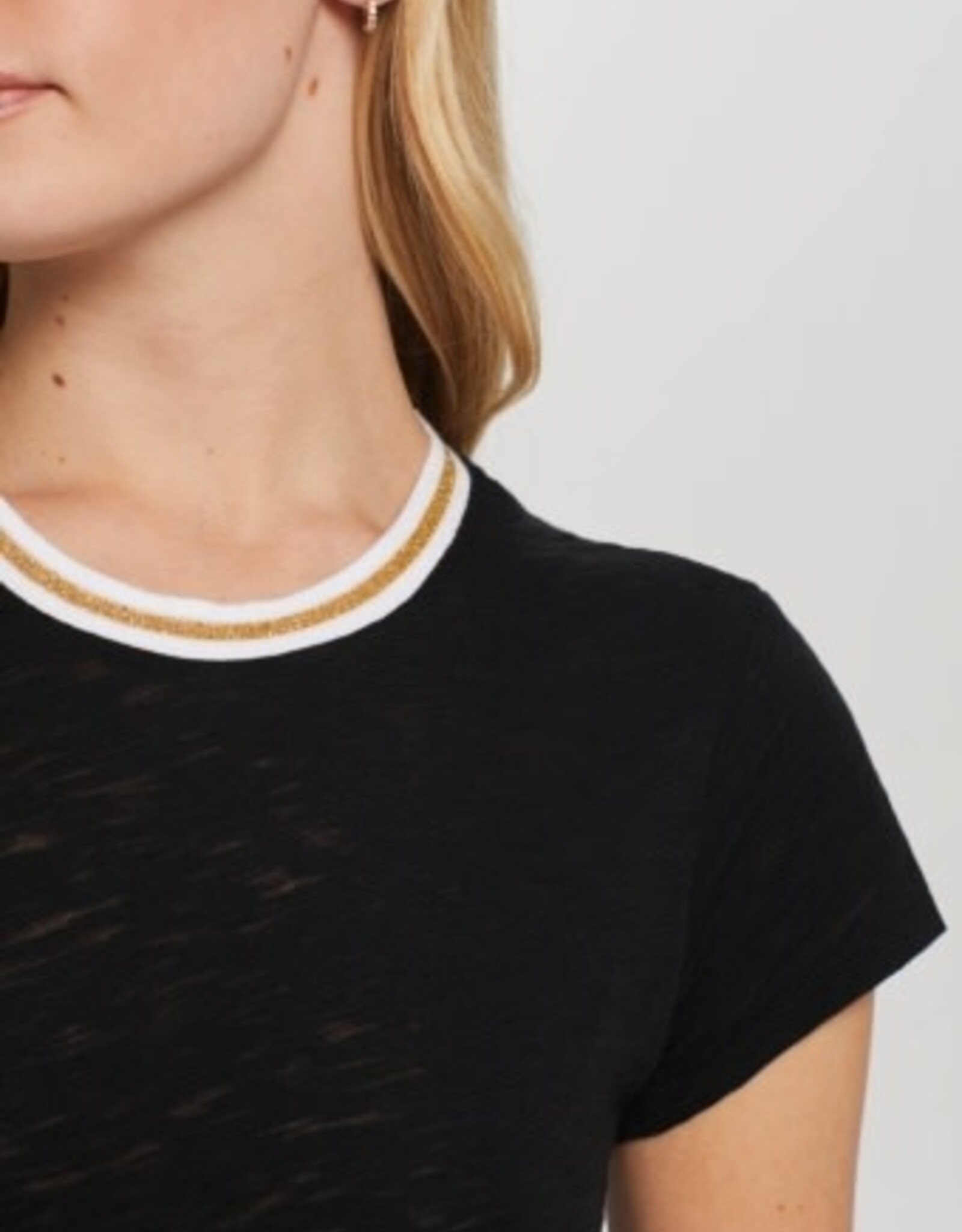 Goldie tees S/S GOLD TIPPED RINGER