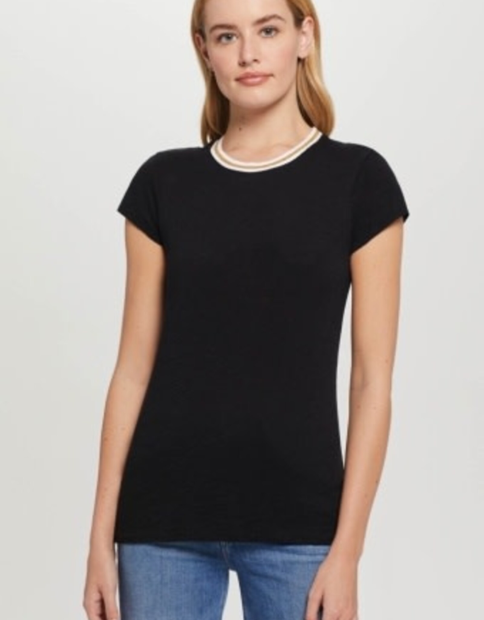 Goldie tees S/S GOLD TIPPED RINGER