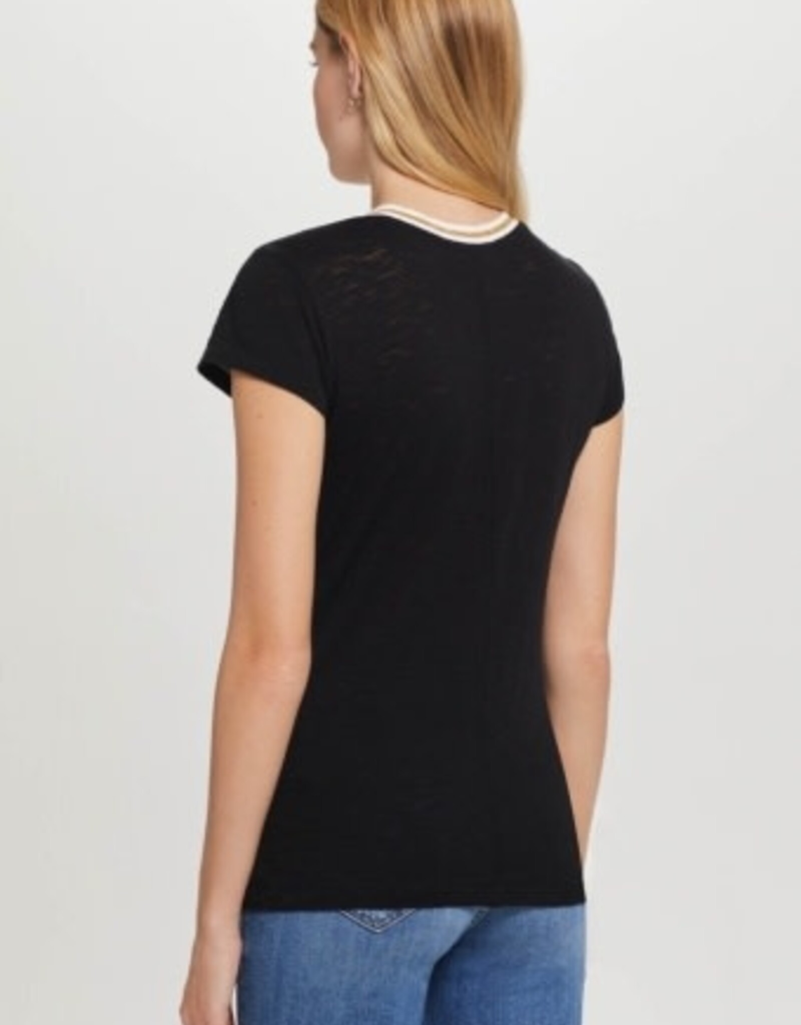 Goldie tees S/S GOLD TIPPED RINGER