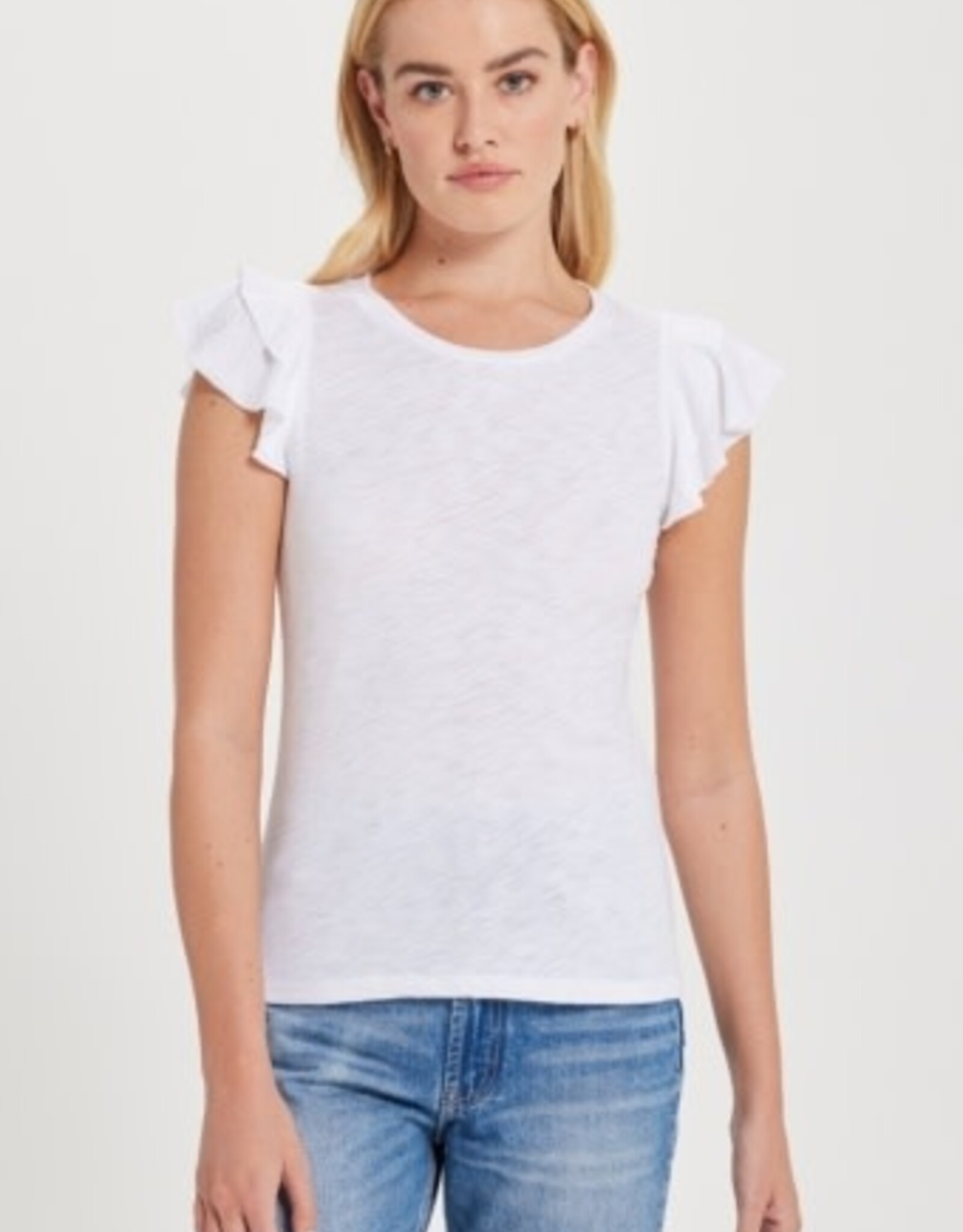 Goldie tees RUFFLE SLEEVE TEE