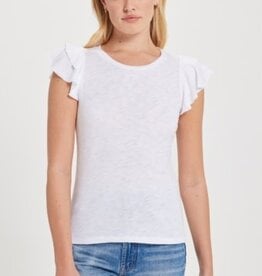 Goldie tees RUFFLE SLEEVE TEE