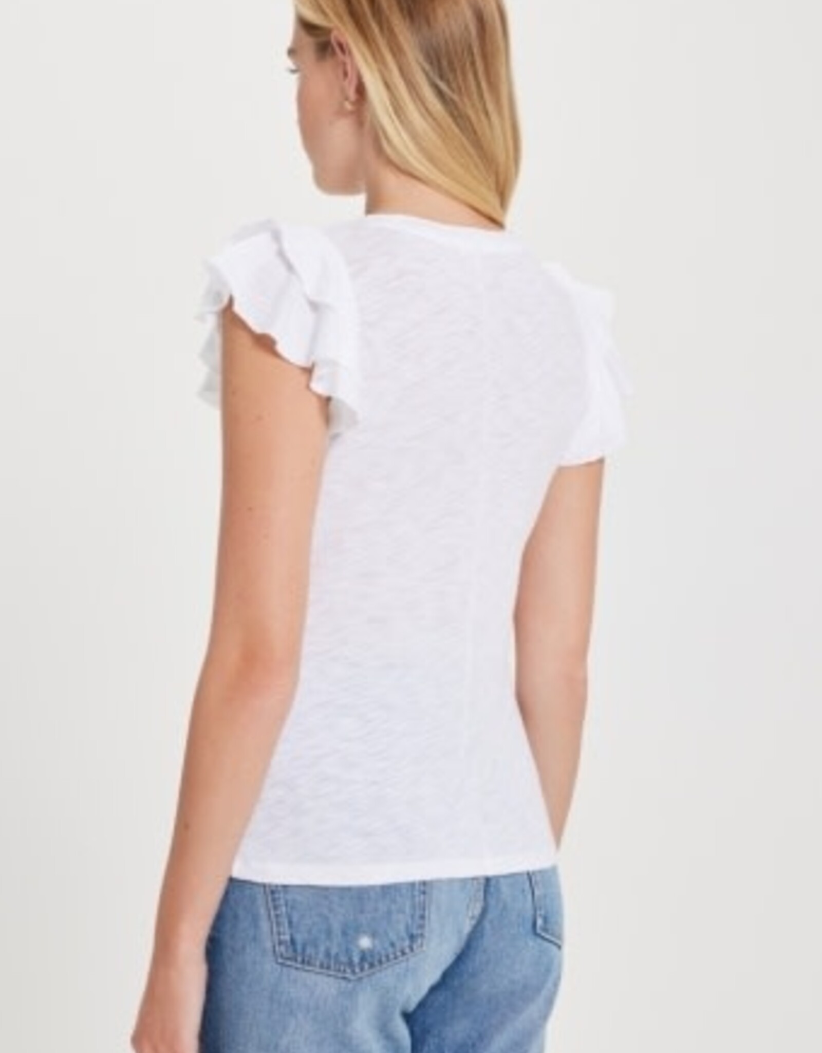 Goldie tees RUFFLE SLEEVE TEE