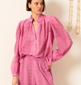 Alix of Bohemia Annabel Fuschia Tile Shirt