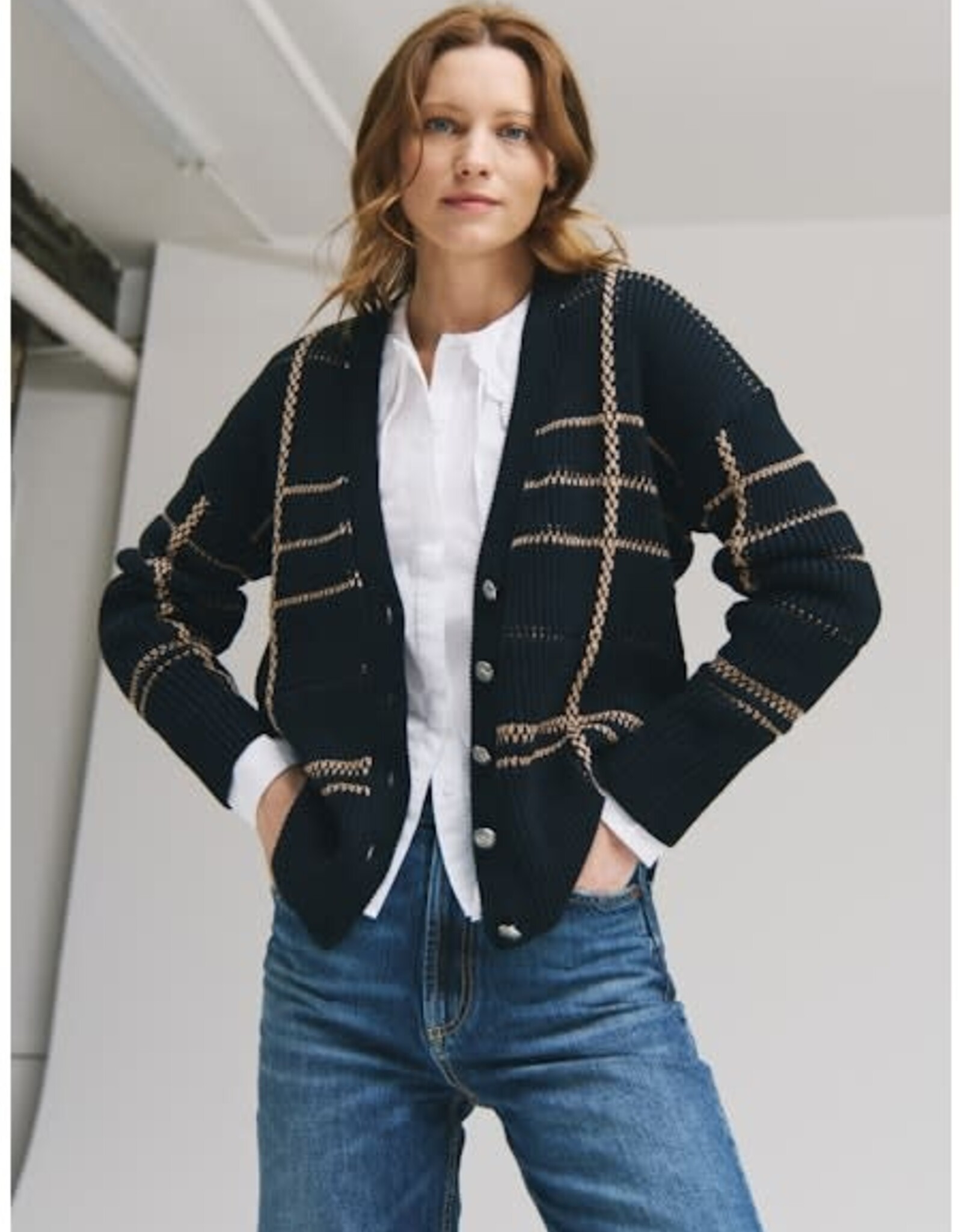 Autumn Cashmere Plaid Cardigan