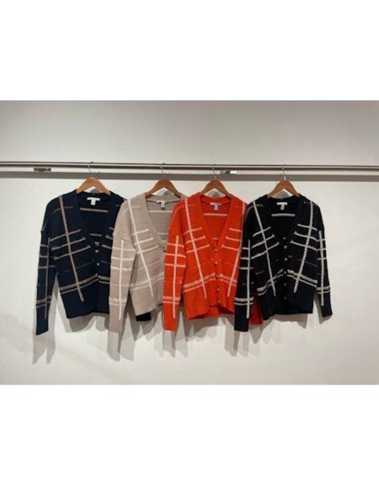 Autumn Cashmere Plaid Cardigan