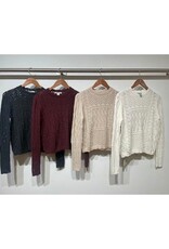 Autumn Cashmere Stitchery Patchwork Crew