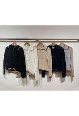 Autumn Cashmere Pointelle Collared Jacket