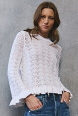 Autumn Cashmere Ruffle Edge Crew