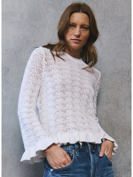 Ruffle Edge Crew N14337 - Over the Top