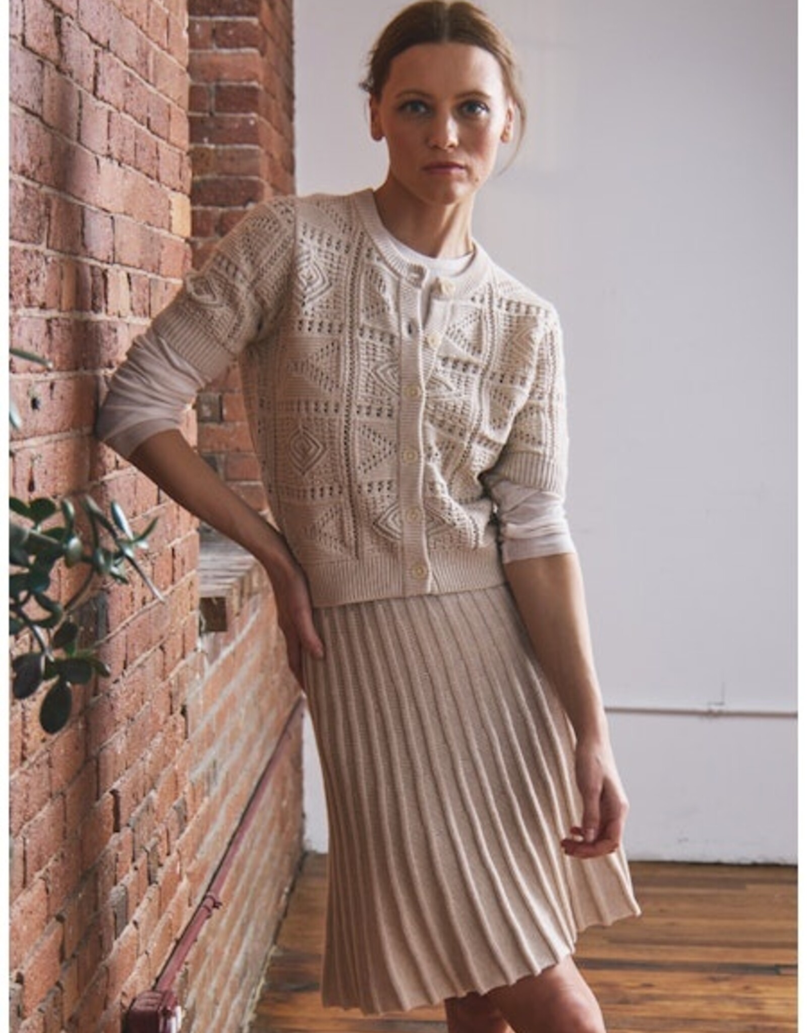 Autumn Cashmere S/S Tile Cardi