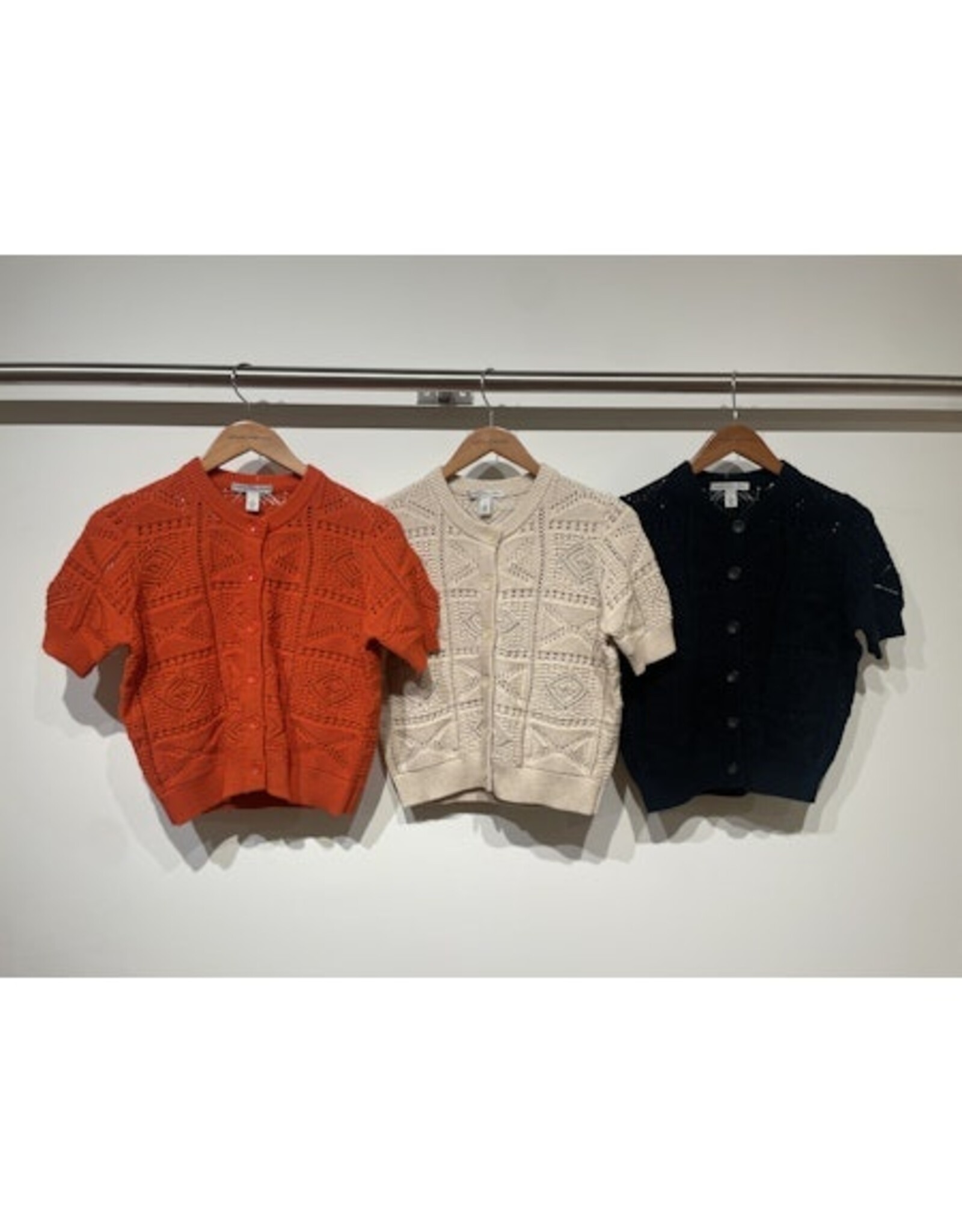 Autumn Cashmere S/S Tile Cardi