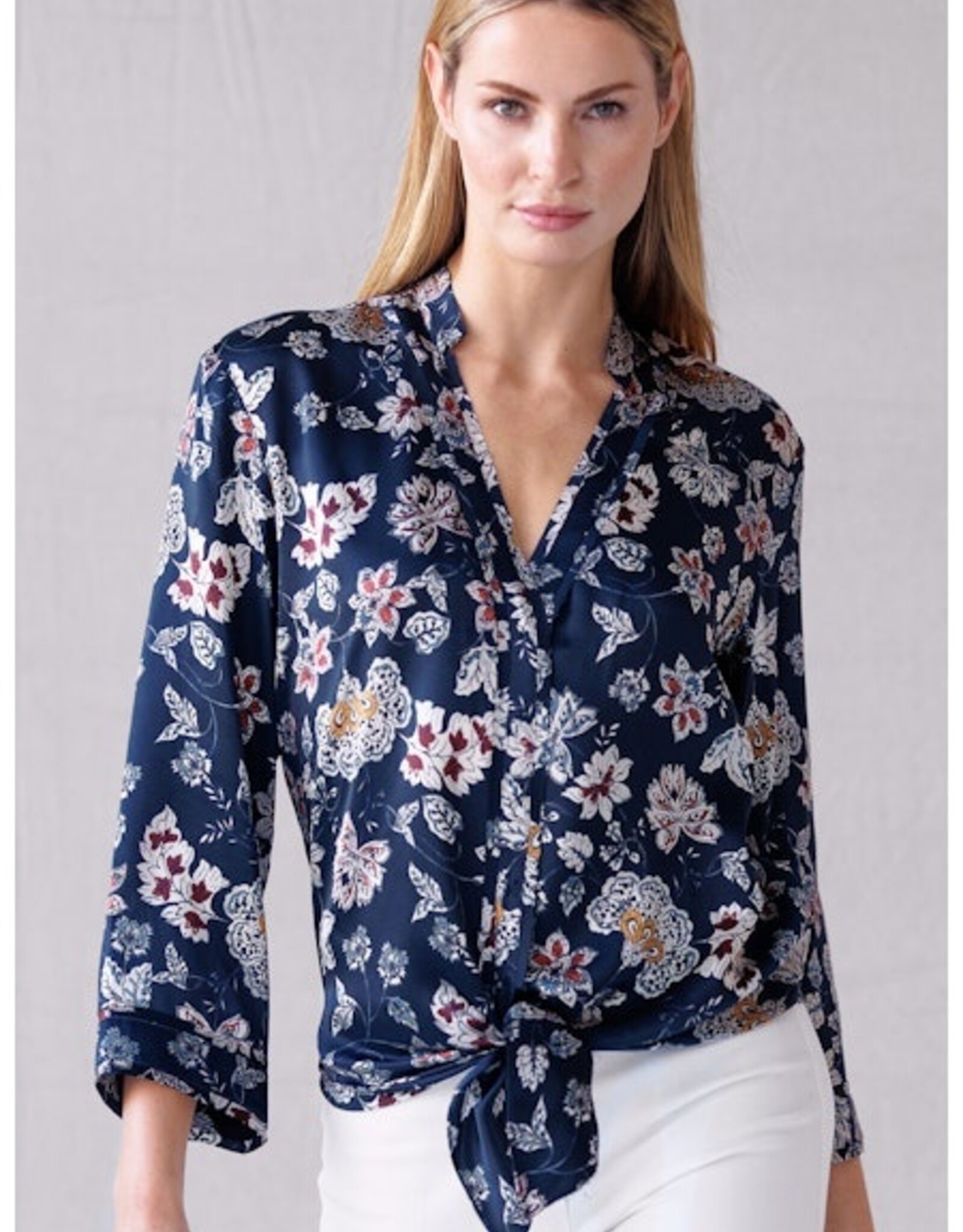 GO by GO SILK Go Fit to be Tied Blouse