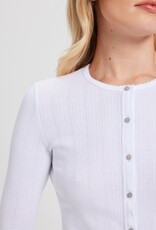 Goldie tees L/S POINTELLE CROP CARDI